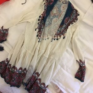 Anthropologie Peplum Cardigan