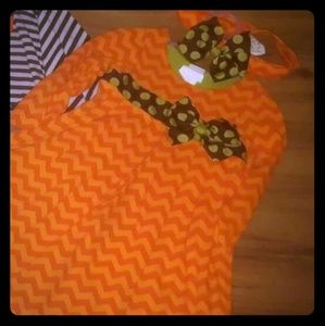 2T Peaches N Cream dress with headband