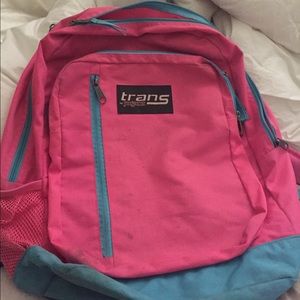 PINK JANSPORT BACKPACK WITH LAPTOP POCKET