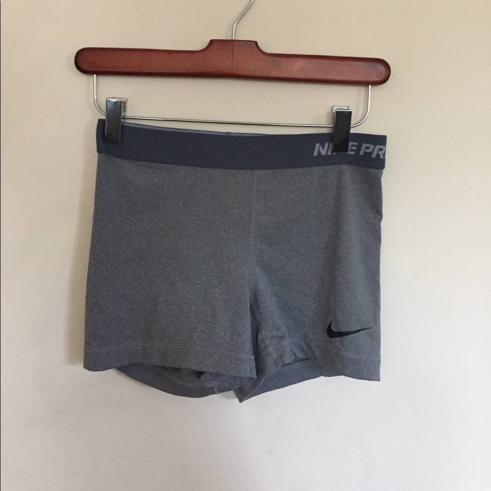 Grey Nike Dri-Fit Spandex Shorts