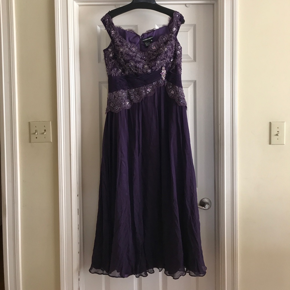 TERANI Purple Evening Gown!