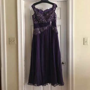 TERANI Purple Evening Gown!