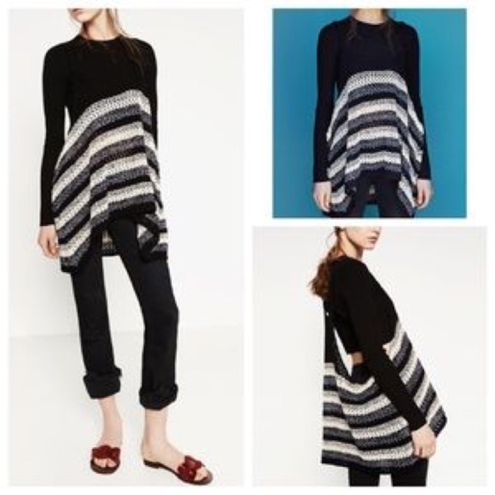 Zara Knitwear Collection Tunic Tank