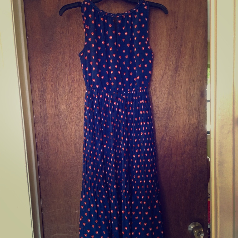 Madison Jules Navy Maxi with Hearts