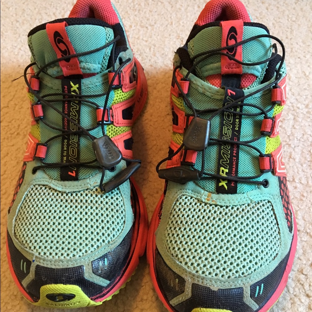 Salomon  XR Mission trail running shoes, size 8