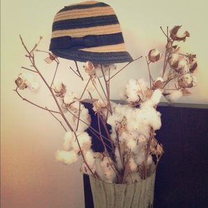 Anthropologie Jute Straw Cloche Hat
