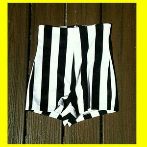 Punk Striped Shorts
