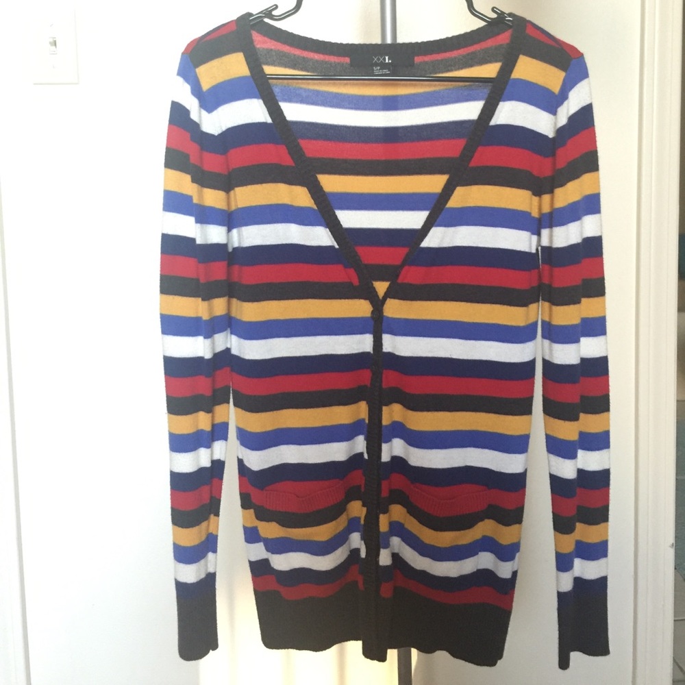Forever 21 stripe cardigan