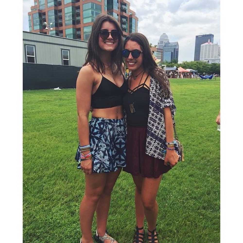 Heartloom High Waisted Skort in Blue