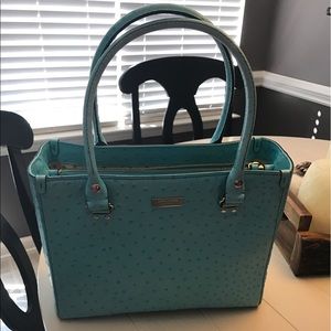 Kate Spade ♠️ Ostrich bag Tiffany Blue