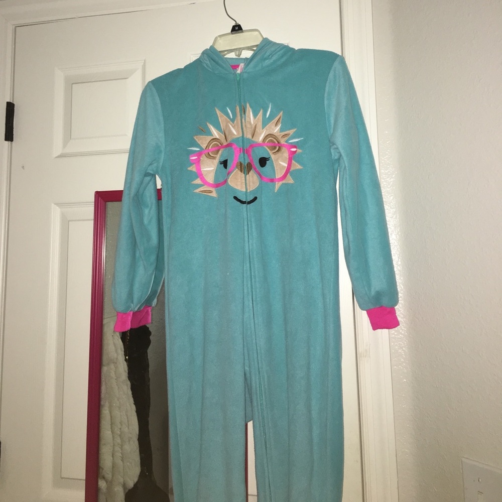 Hodded and footed indie pajamas