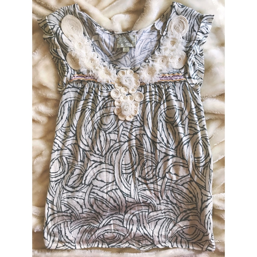 Anthropologie Deletta Floral Top