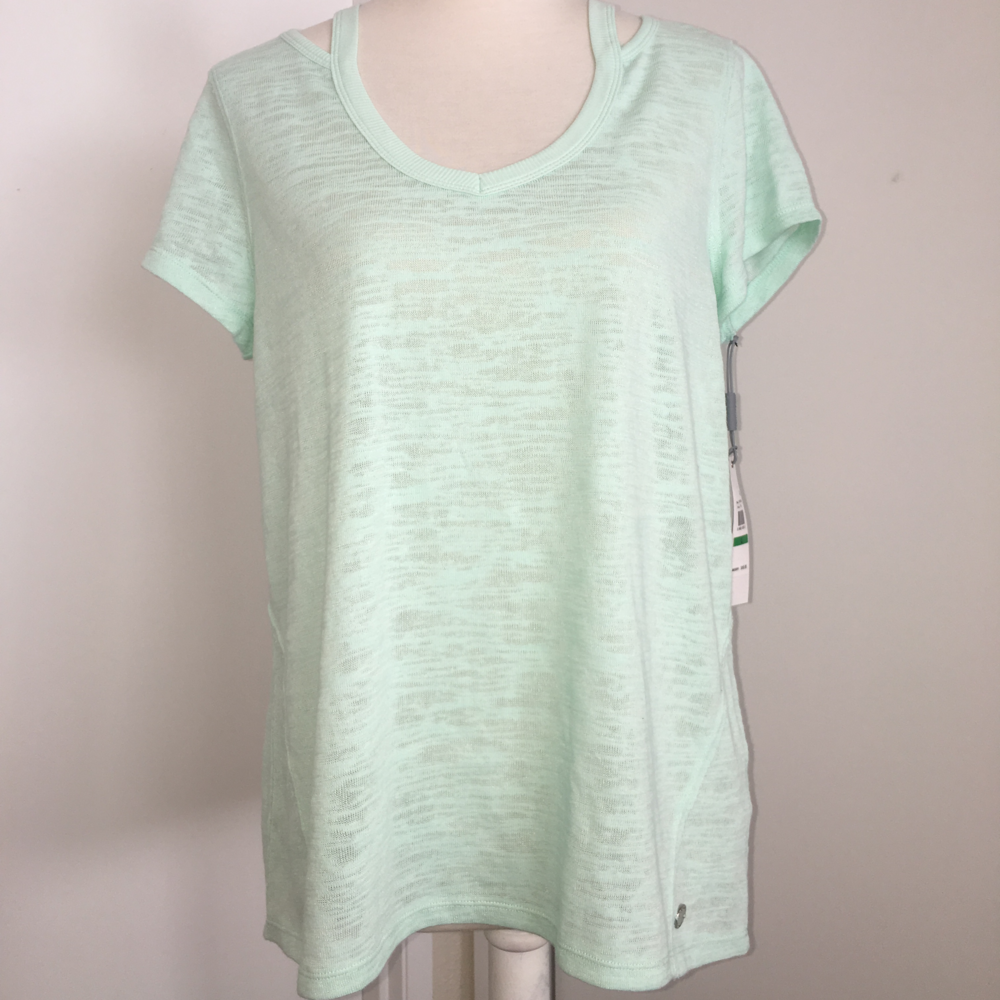 Calvin Klein Women's Performance Mint  top Size L