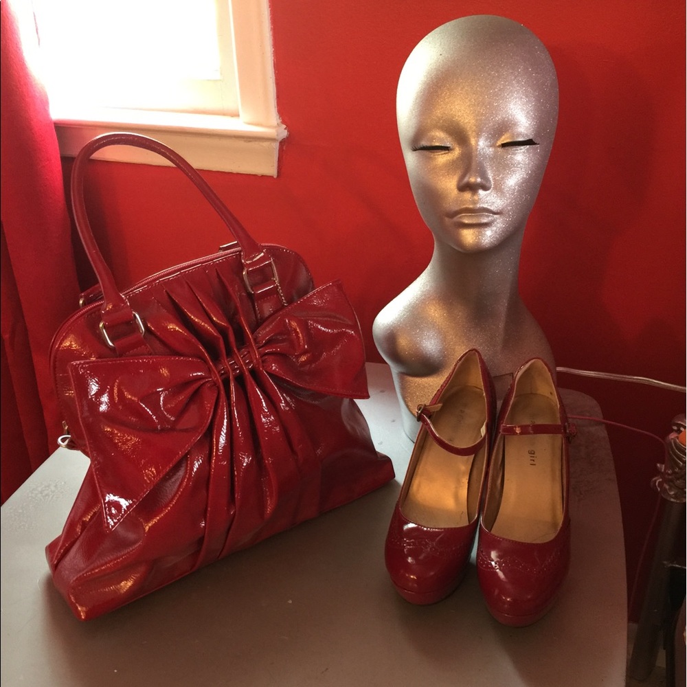 Large Patent Leather Satchel