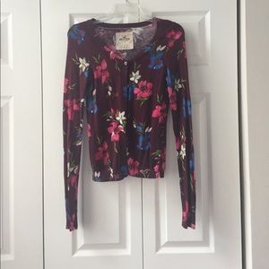 Floral Hollister cardigan