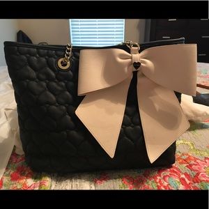 Authentic Betsy Johnson over sized hand bag