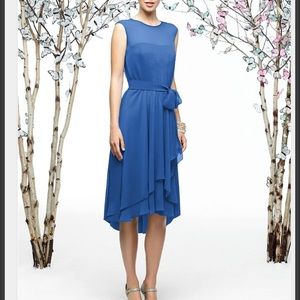 Lela Rose Lapis Bridesmaid Dress High Low Size 4