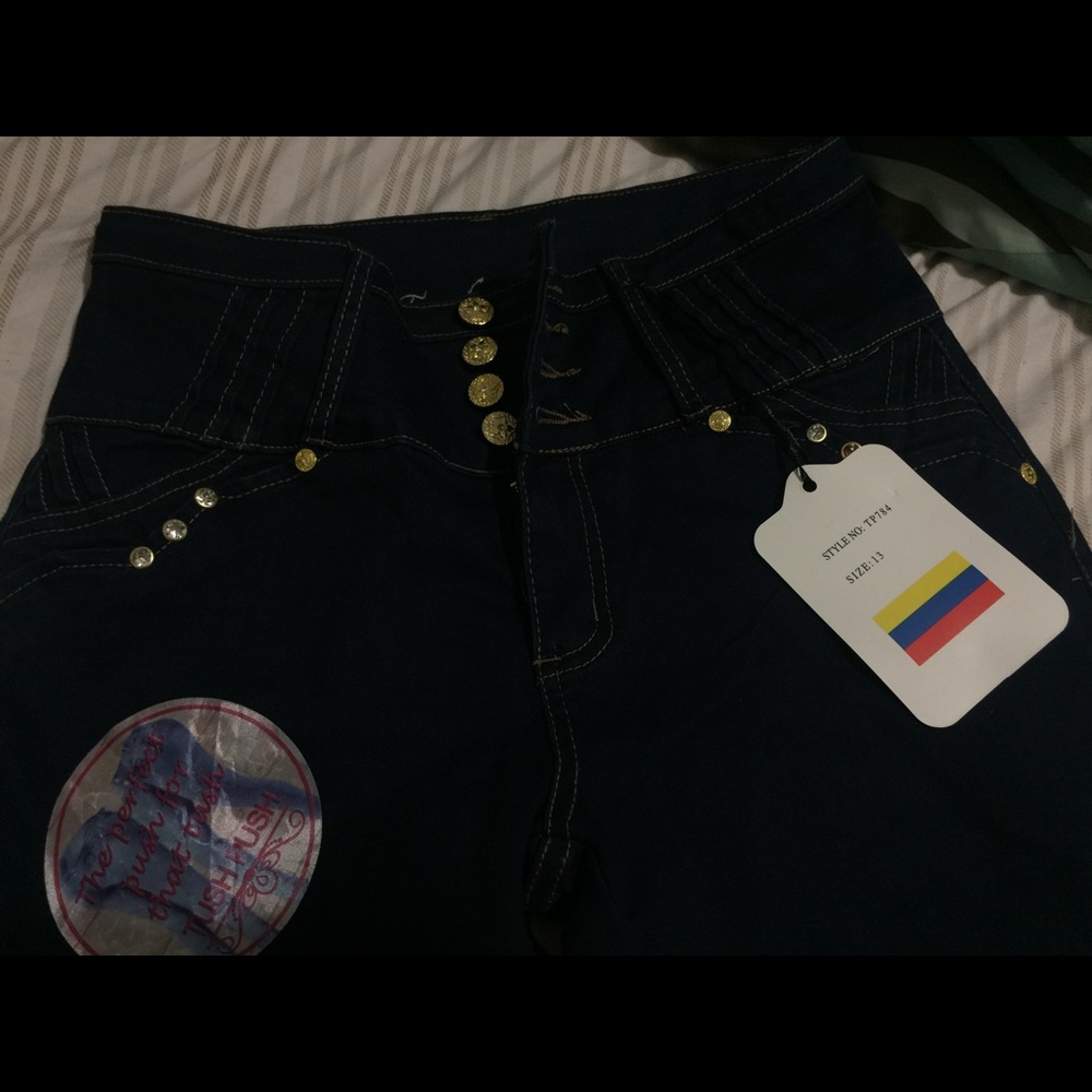 Size 13 high waisted jeans (Columbian jeans)