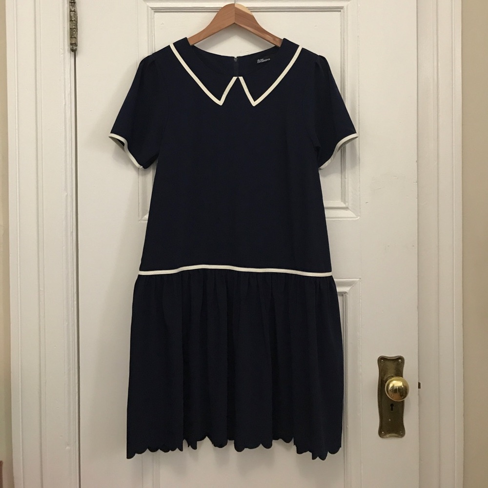 dear creatures Navy Sailor Dress Size L