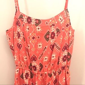 Willow & Clay Salmon Tribal Print Summer Dress