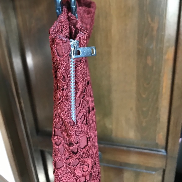 Zara Lace Detail Pencil Skirt Side Zipper - Picture 3 of 5