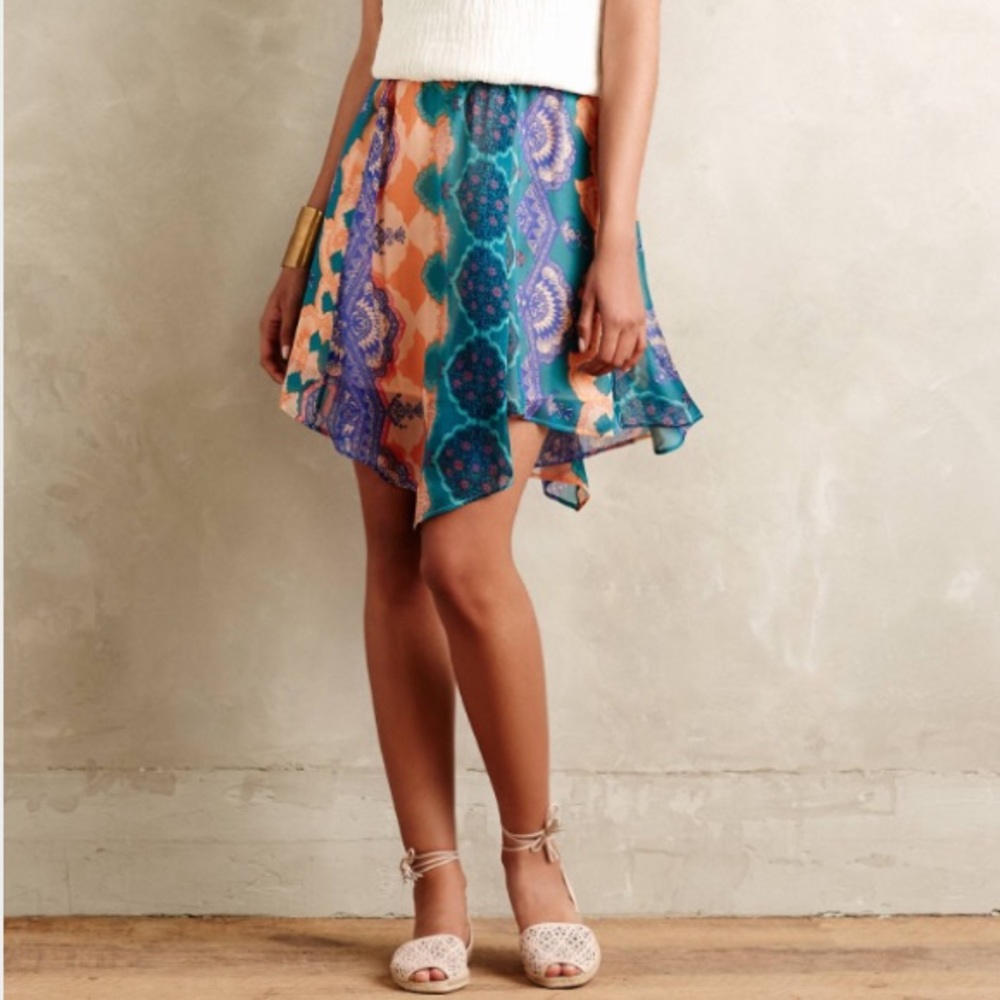 ❌SOLD❌✨Anthropologie✨ Mandara Silk Skirt
