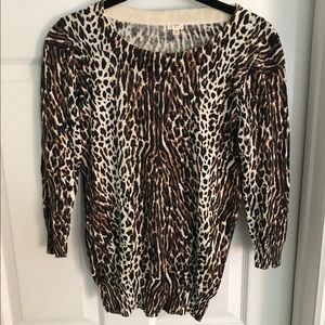 J. Crew leopard print sweater
