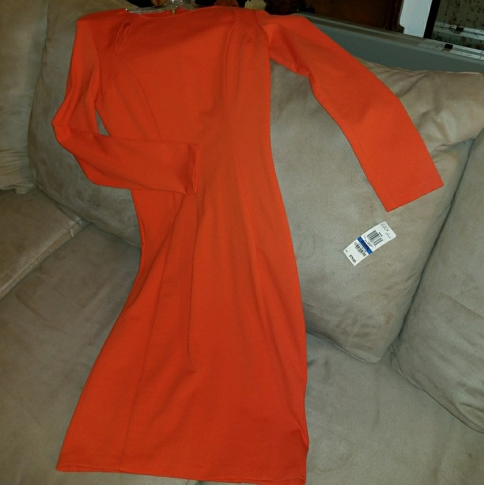 Red Orange dress