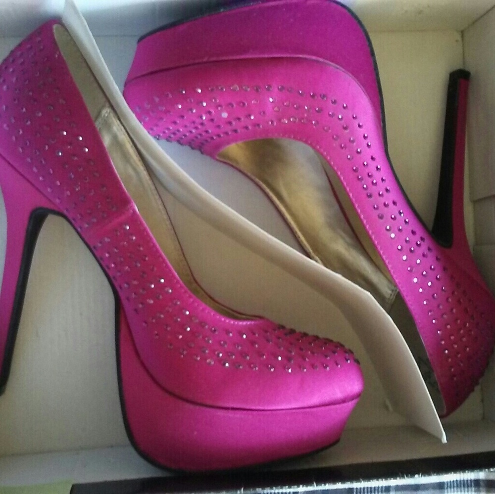 Rhinestone heels