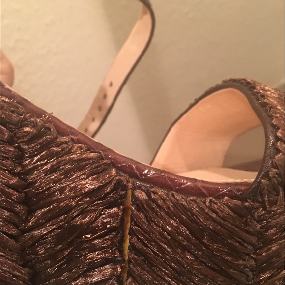 Adorable Prada brown raffia wedges!!! - Picture 8 of 8