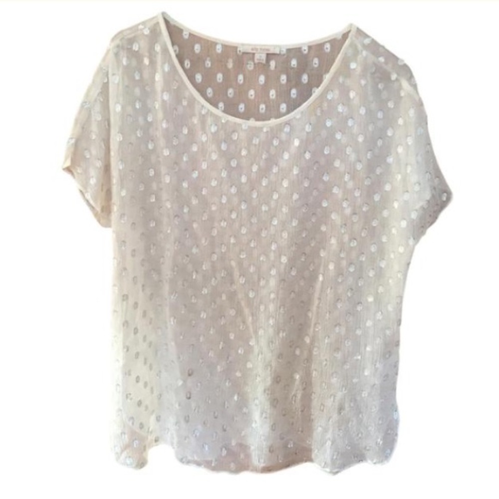 Ella Moss 'Lucie' Polka Dot Silk Blouse