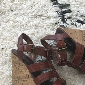 Summer Wedges (Cognac)