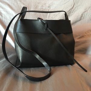 Kara leather black bag