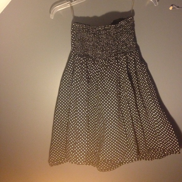 M (7-9) strapless mini short polkadotted dress - Picture 2 of 2