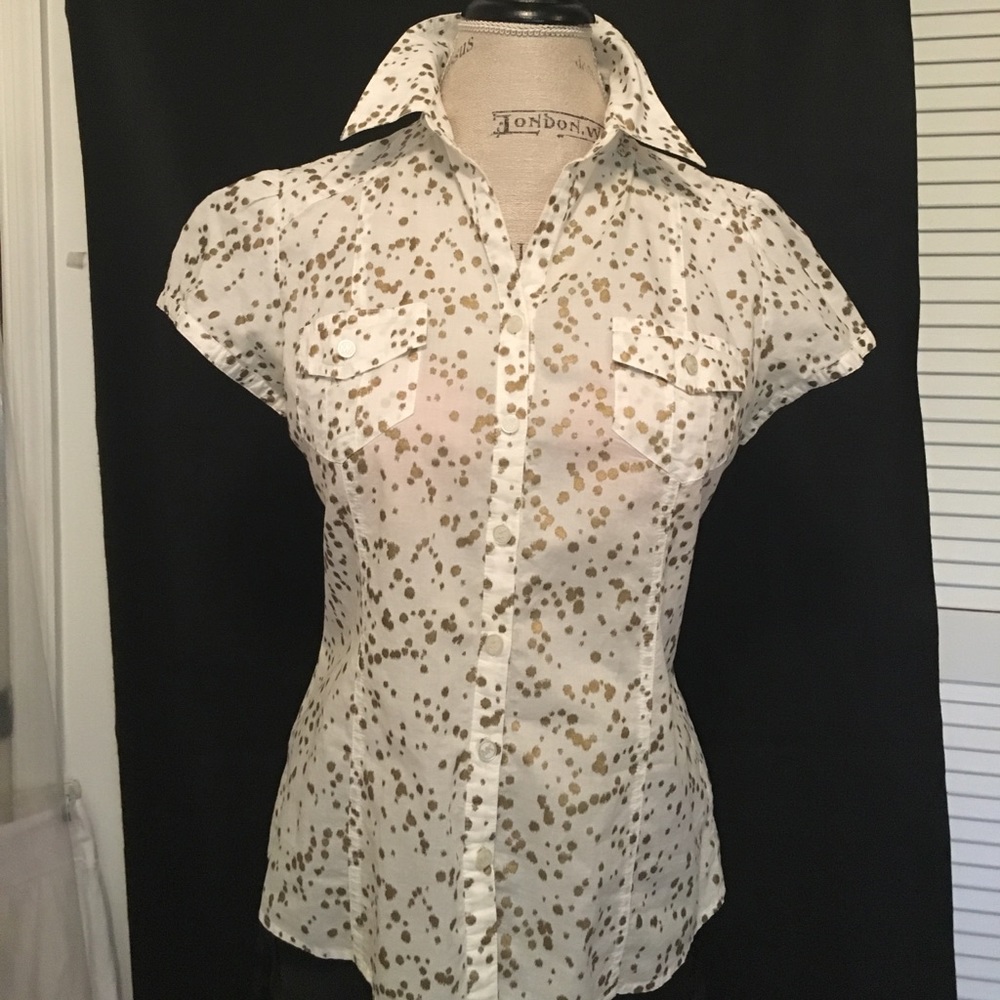 Michael Kors Short-Sleeve Blouse