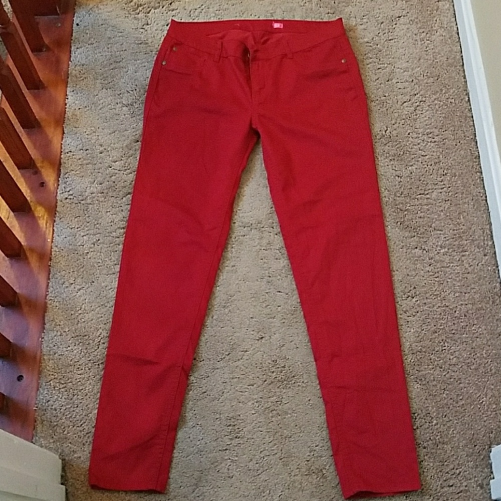 Red jeans