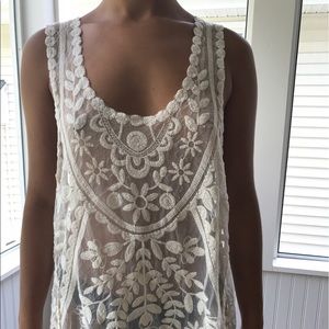 Lace tank top