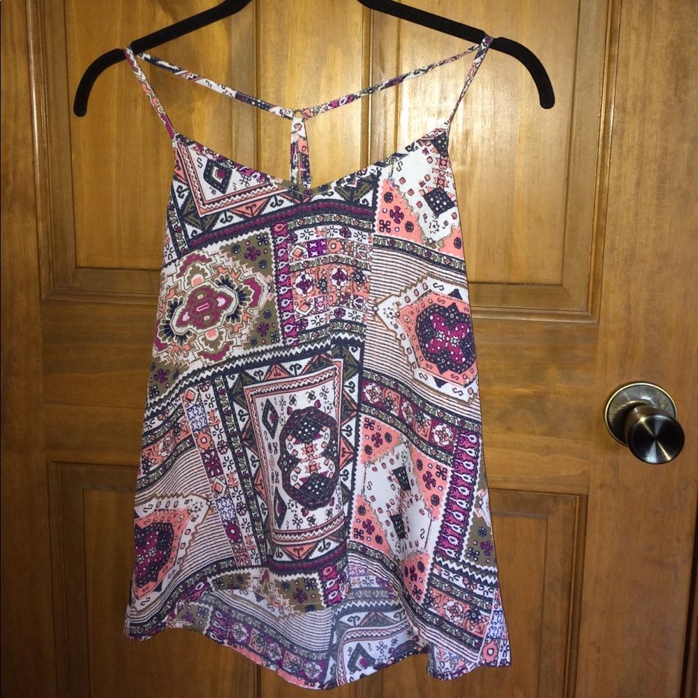 Aztec design, soft, flowy tank