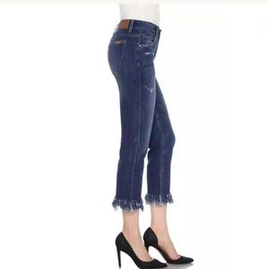 NWT Joes jeans Brandee ex lover crop frayed sz 24