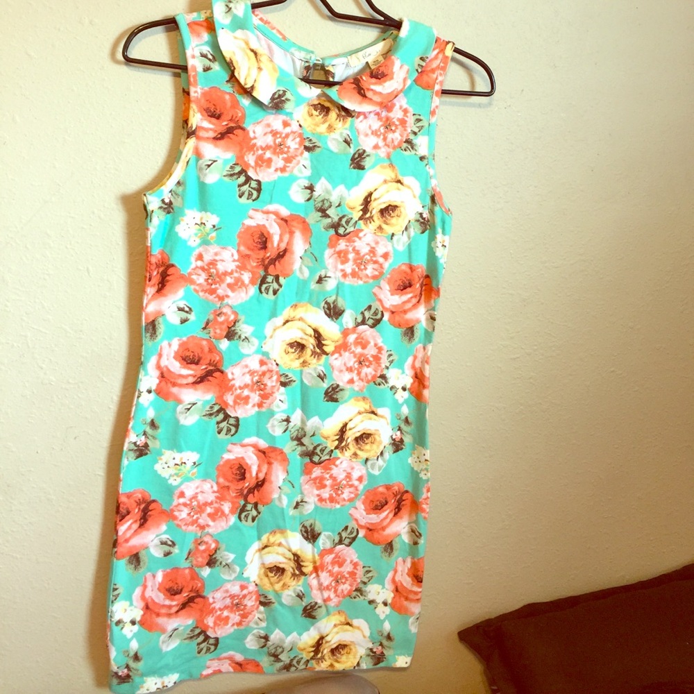 Forever 21 floral bodycon dress