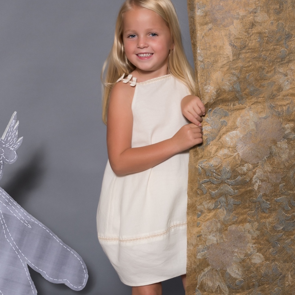 Bell Dress in Ivory