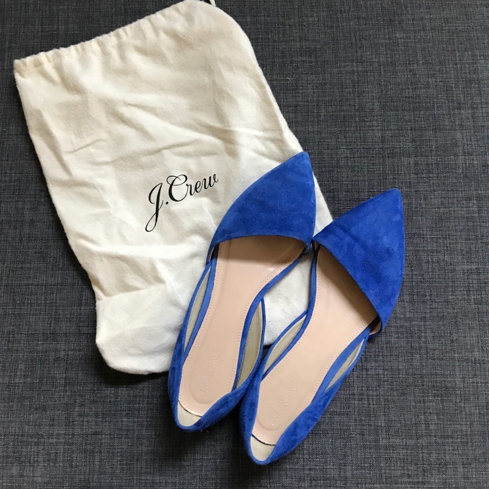 J. Crew cobalt blue D'Orsay flats