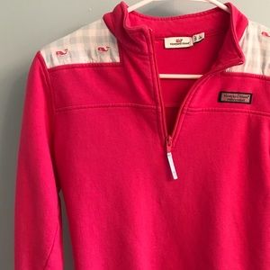 Girls Vineyard Vines Hot Pink Shep Shirt