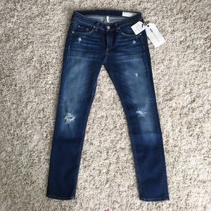 Rag & Bone Distressed Capri - Canyon