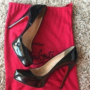 Christian Louboutin Black Pumps- Size 37.