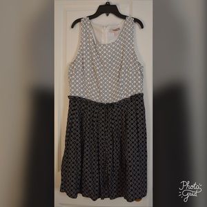 White and black dress!