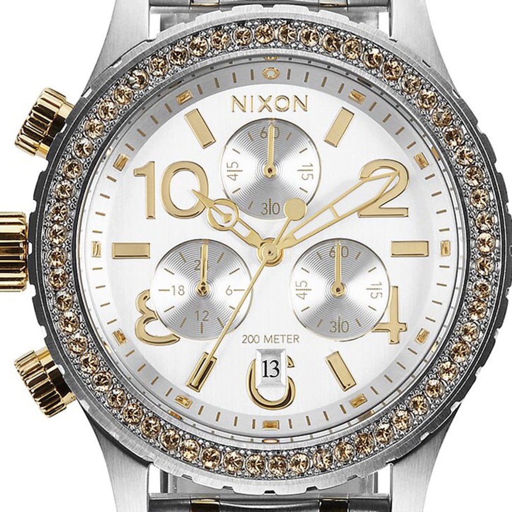 Nixon 38-20 Two Tones Chrono Crystal Watch