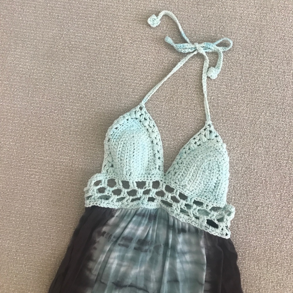 Mora Crochet Tie Dye Beach Dress