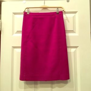 Fuchsia pencil skirt