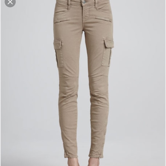 beige cargo skinny jeans